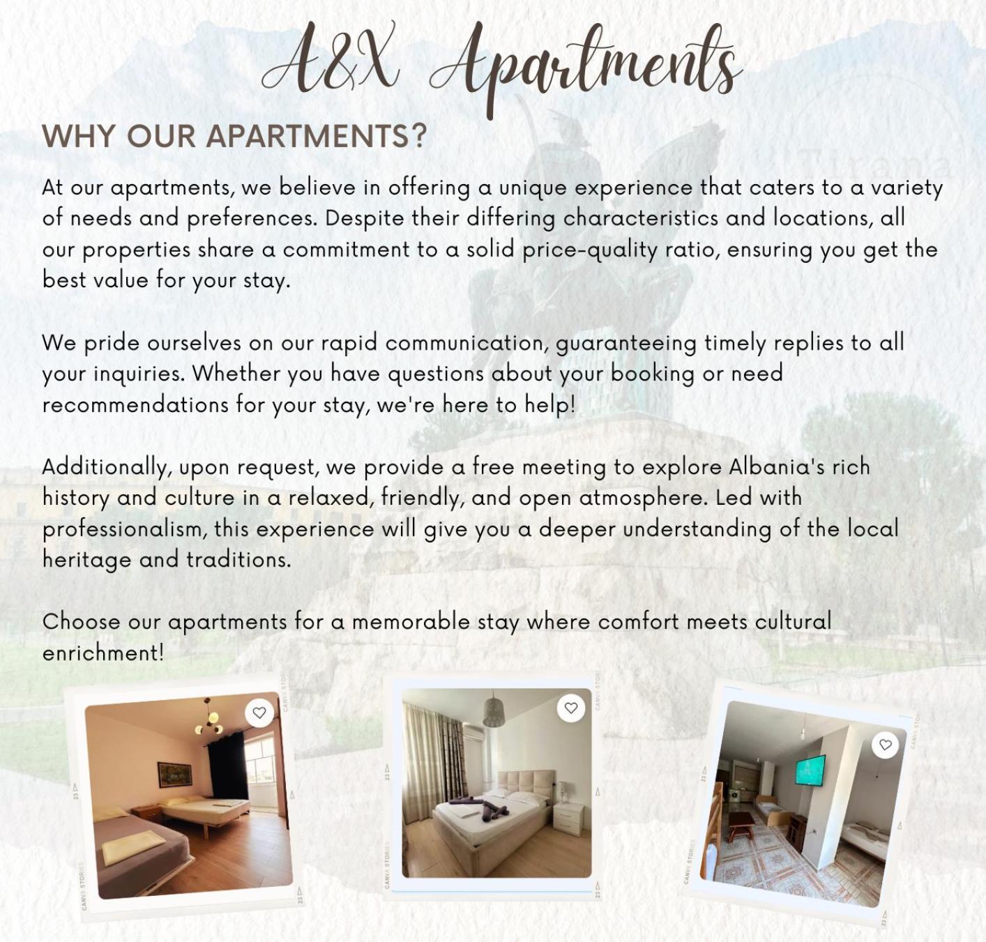 A&X Lovely And Central Apartment - 24H Self Check-In 티라나 외부 사진